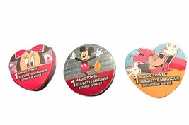 DISNEY Minnie Mouse &amp; Mickey Mouse Magic Towel Washcloth Set of 3 - $9.42