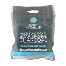 New DAILY CONCEPTS Soap Sponge Charcoal 1.60 oz.  Multi-functional  - £7.07 GBP