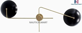 NauticalMart 2 Armed Wall Light Modern Brushed Brass Sputnik Chandelier Light Fi - £292.32 GBP