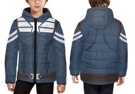 Captain America Kids Hooded Puffer Jacket    - £67.62 GBP