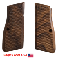 WWII GERMAN BROWNING HIGH-POWERED 9MM PISTOL WOODEN GRIPS - £18.59 GBP