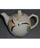 PURINTON POTTERY Hand Painted YELLOW BLOSSOM IVY PATTERN Four Cup TEAPOT - $40.69 CAD