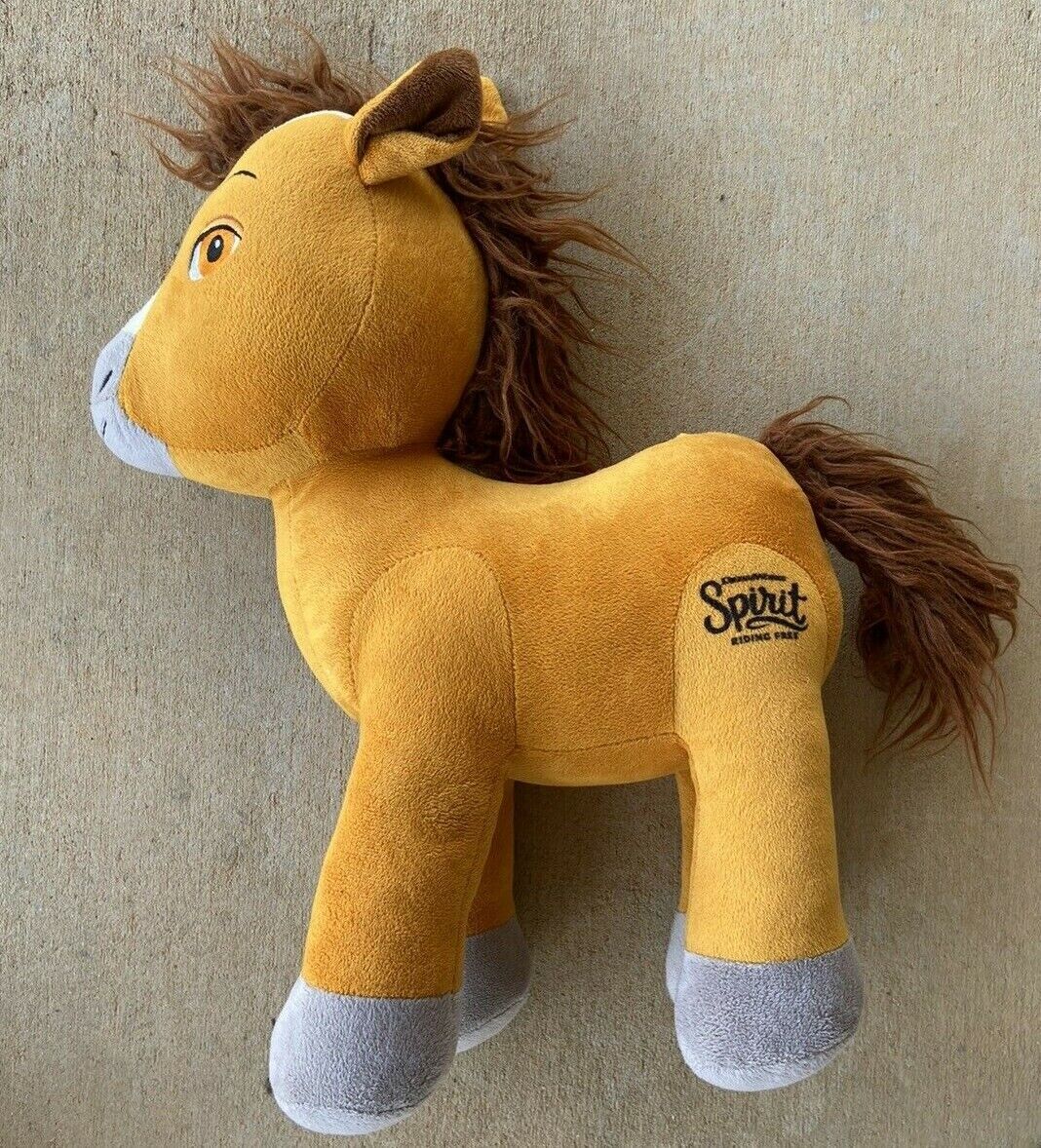 Spirit Riding Plush Disney Pixar Plush Spirit Riding Free Large Horse Clean Stuffed Animal ...