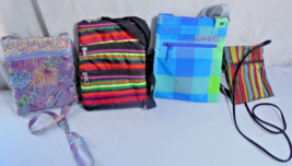 Lot of 4 Dakine and Unbranded Small Crossbody Purse Pockets Floral Stripe Travel - £10.02 GBP