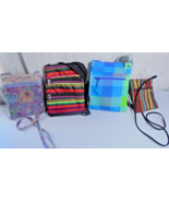 Lot of 4 Dakine and Unbranded Small Crossbody Purse Pockets Floral Stripe Travel - $12.75