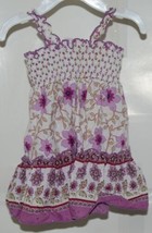 Baby Beri Purple Cream Light Green Flower Dress Bloomer Set 3 6 Month - £11.78 GBP