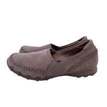 Skechers Relaxed Fit Biker Alumni Flats Shoes Leather Mushroom Comfort W... - $34.64