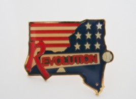 NY Revolution Softball Enamel Over Metal Pin - $4.99