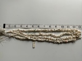 48” Inches 100% Natural Italian Coral Beads Off White Coral Rough Beads - £24.10 GBP