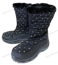 New Women&#39;s Winter Boots Fur Lined Jewel Fashion Warm Zipper Snow Shoes,... - £14.18 GBP