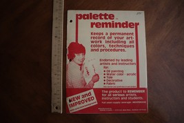Vintage Palette Reminder - Porter Studios Permanent Record Pad for Artwo... - $14.95