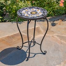 Mosaic Tile Furniture with Black Metal Frame and Patterned Tile Tops (Montezuma  - £63.68 GBP+