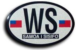 Samoa Oval decal - $3.00