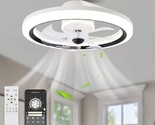 Bella Depot 20&quot; LED Low Profile Smart Ceiling Fan Dimmable Light w/Remot... - $79.10