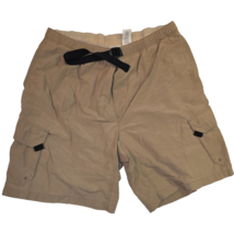 Columbia Men&#39;s Shorts XL 9&quot; Mesh Liner Tan Belted Casual Shorts Comfort ... - $18.73