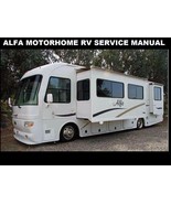 ALFA RV MOTORHOME SERVICE MANUAL 380pg for 01-04 Operation Maintenance &amp;... - $517.67 MXN