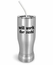 PixiDoodle Funny Sushi Lover Insulated Coffee Mug Tumbler with Spill-Resistant S - £27.61 GBP+