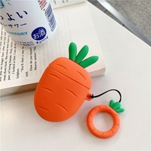 Cartoon Silicone Protective Case CARROT W/Keychain For AirPod AirPods 1 2 - £4.61 GBP