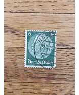 Germany Stamp 6pf Used Green - $18.25 MXN