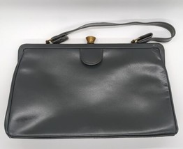 Vintage Gray Bags By Merit 50s 60s Frame Handbag Vtg Purse Unique Bag Grey - $35.31