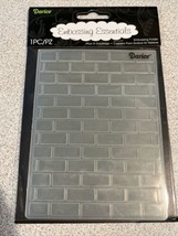 Darice Embossing Folder - Brick Background - 1 Pc - New - 2013 - $8.91