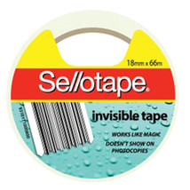 Sellotape Clear Invisible Tape (18mmx66m) - £27.24 GBP