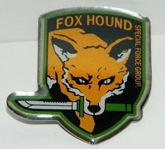 Metal Gear Fox Hound Special Forces Original Logo Enamel Metal Pin NEW UNUSED - £6.15 GBP