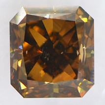 Brown Radiant Cut Diamond Natural Fancy Color Loose 2 Carat SI2 IGI Certificate - £2,499.26 GBP