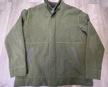 North Face Jacket Men’s Large L Sherpa Lined Full Zip Green Jacket - £30.99 GBP