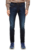 DIESEL Hommes Jean Skinny Sleenker - X Bleu Foncé Taille 28W 32L 00SWJF-009EY - £53.78 GBP