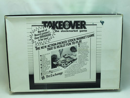 Takeover 1984 the Stock Market Board Game Toronto Exchange 100% Complete... - $21.18