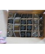 NEW LOT of 21 VWR Wide Mouth Bottles 4 oz &amp; 60 ML Amber w/ Cap Qorpak 16... - $62.32 CAD