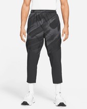 Nike Sport Clash Training Pants Cropped Length Gym Black Gray Medium - £38.76 GBP