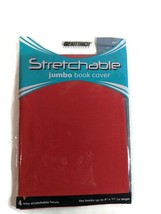 KITTRICH - Stretchable Fabric Book Covers Jumbo Size -9&quot;x 11&quot; or larger Red - £5.58 GBP