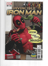 Invincible Iron Man 1 Vol 2 Midtown John Tyler Christopher Deadpool Variant Nm - £15.48 GBP