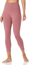 Women&#39;s CORE 10 High Waist Side Pocket Yoga Leggings ROSE XS 7/8 Crop Capri - £11.39 GBP