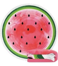 Summer Round Watermelon Print Microfiber Quick Dry 59” Beach Towel, New - £17.31 GBP