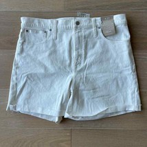 Madewell High-Rise Denim Shorts in Tile White sz 33 NWT - £27.05 GBP