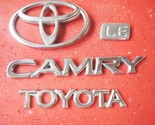 97 98 99 00 01 TOYOTA CAMRY LE REAR  EMBLEM CHROME TRUNK BADGE OEM SET LOGO - $13.49