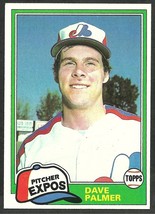 Montreal Expos Dave Palmer 1981 Topps Baseball Card 607 nr mt - £0.39 GBP