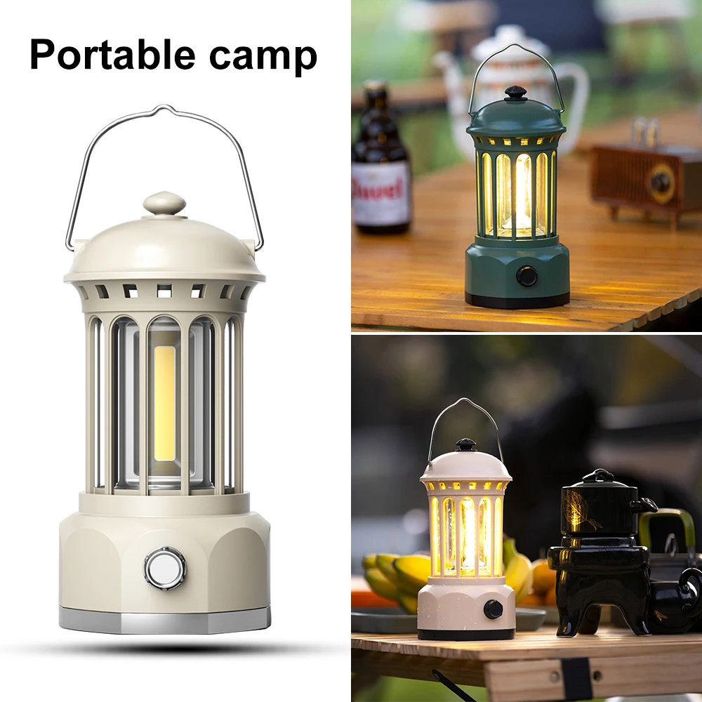 Portable Camping Light Table Stand Outdoor Camping Lantern Hanging Stand - £17.47 GBP