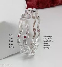 Indian Women Silver Oxidized Bangles/ Bracelet Set Fashion Wedding Jewelry Gift - £24.25 GBP