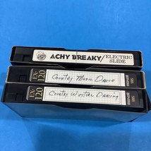 Lot of 3 VHS Line Dancing Achy Breaky Electric Slide Country Western 1990s Vtg - £7.57 GBP