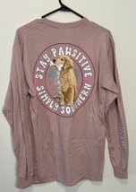 Simply Southern Shirt Womens M Pink Stay Pawsitive Dog Golden Retriever Pet Bone - $24.74