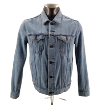 Levi&#39;s Strauss Trucker Denim Jacket 72334 Men&#39;s Faded Blue Size Medium - £28.69 GBP