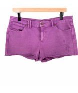 Madewell purple bright hyacinth cutoff short denim jean shorts 30 or 10 - £11.80 GBP