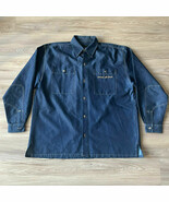 Vintage Johnny Blaze Shirt Men&#39;s Large Blue Denim Chambray Button NWOT 90s - $1,026.37 MXN