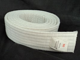 White Belt Karate Taekwondo Judo Martial Arts Size 00 - 70&quot; - £3.90 GBP