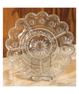 Clear Pressed Glass Vintage Deviled Egg Relish Tray 1&quot; Center Dip Olive ... - $357.18 MXN