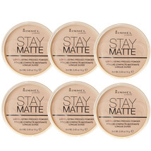 (6 Pack)Rimmel London Stay Matte Pressed Powder RIMM029358 Sandstorm 004,0.49 oz - $33.99
